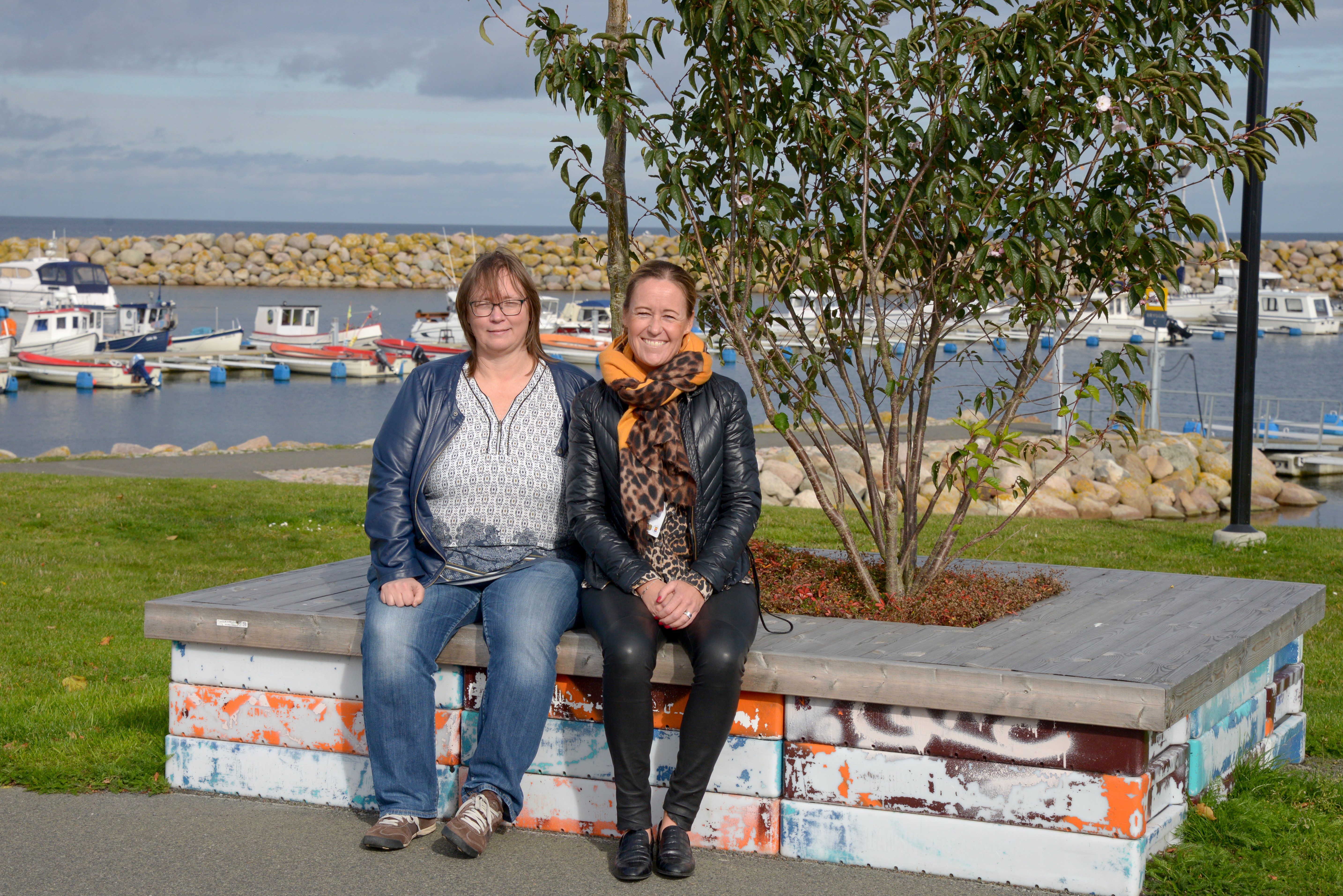 Linda Larsson, planarkitekt och Sofi Jonasson, barnombudsman i Simrishamn